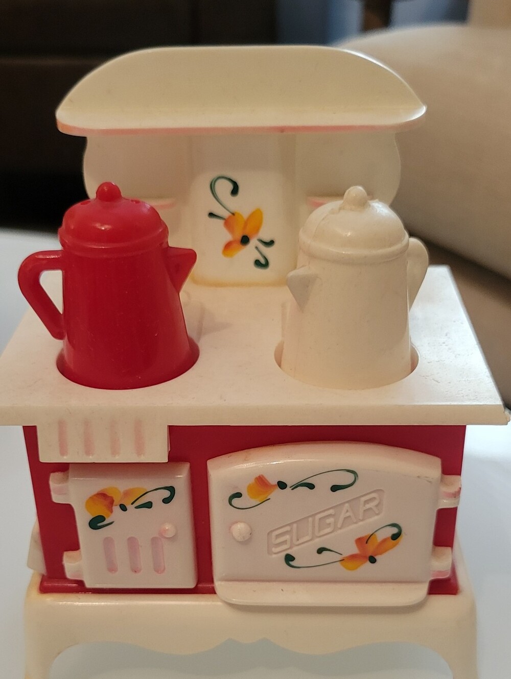 Vintage Starke Grandmas StoveToy Salt & Pepper Shaker & Sugar Container